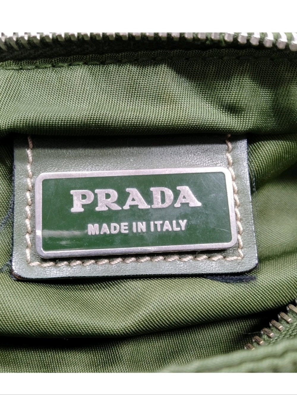 Prada Olive Green Nylon Crossbody Bag - Picture 7 of 8